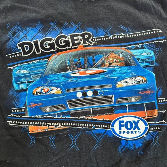 Chase Authentics NASCAR Digger Fox Sports Graphic Tee Black S 100% Cotton - Picture 2 of 7